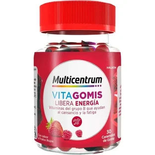 Multicentrum Vitagomis Energy, мультивитаминная пищевая добавка в жевательных конфетах, 30 шт.