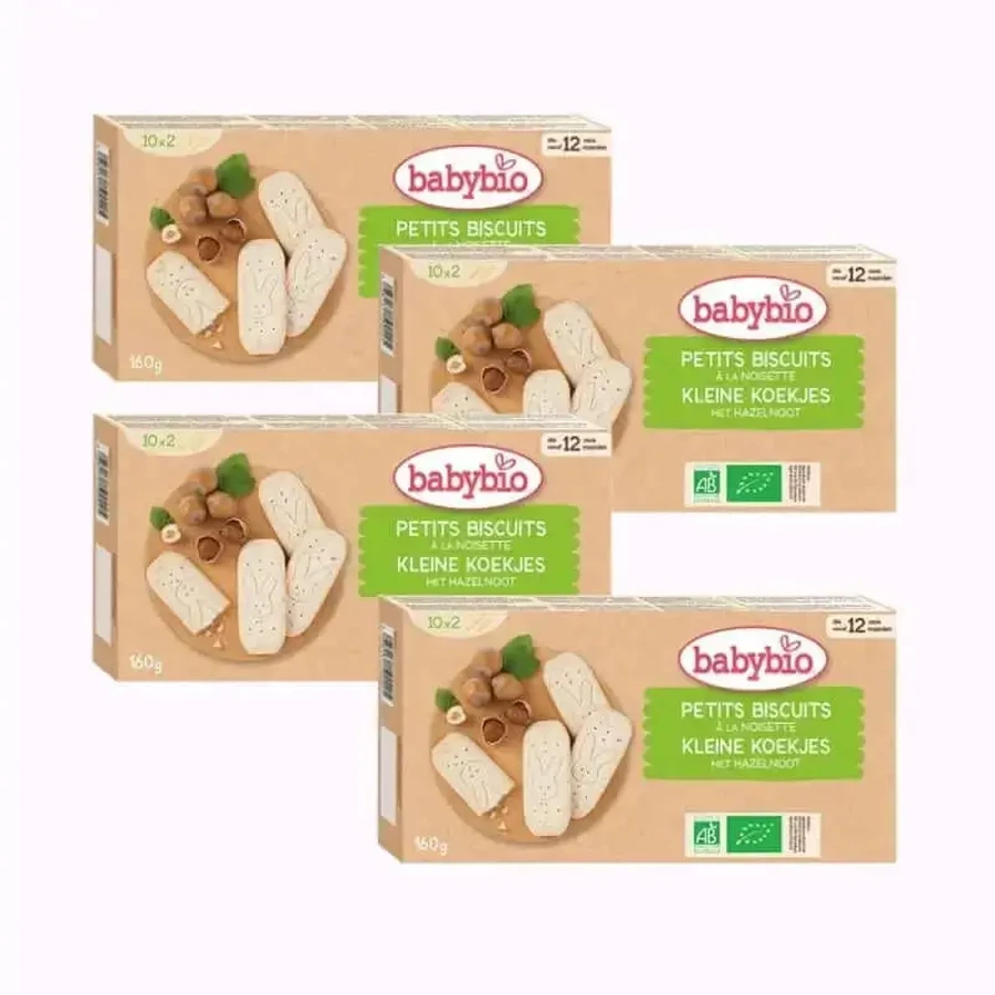 Печиво для росту Babybio з фундуком, упаковка 4 х 160 г: ціни та характеристики