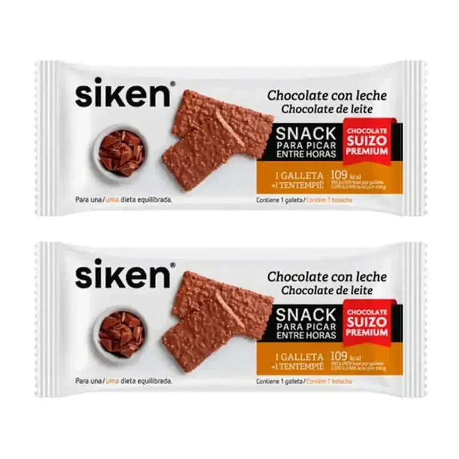 Печенье Siken Snack с молочным шоколадом, упаковка 2 х 22 грамма: цены и характеристики