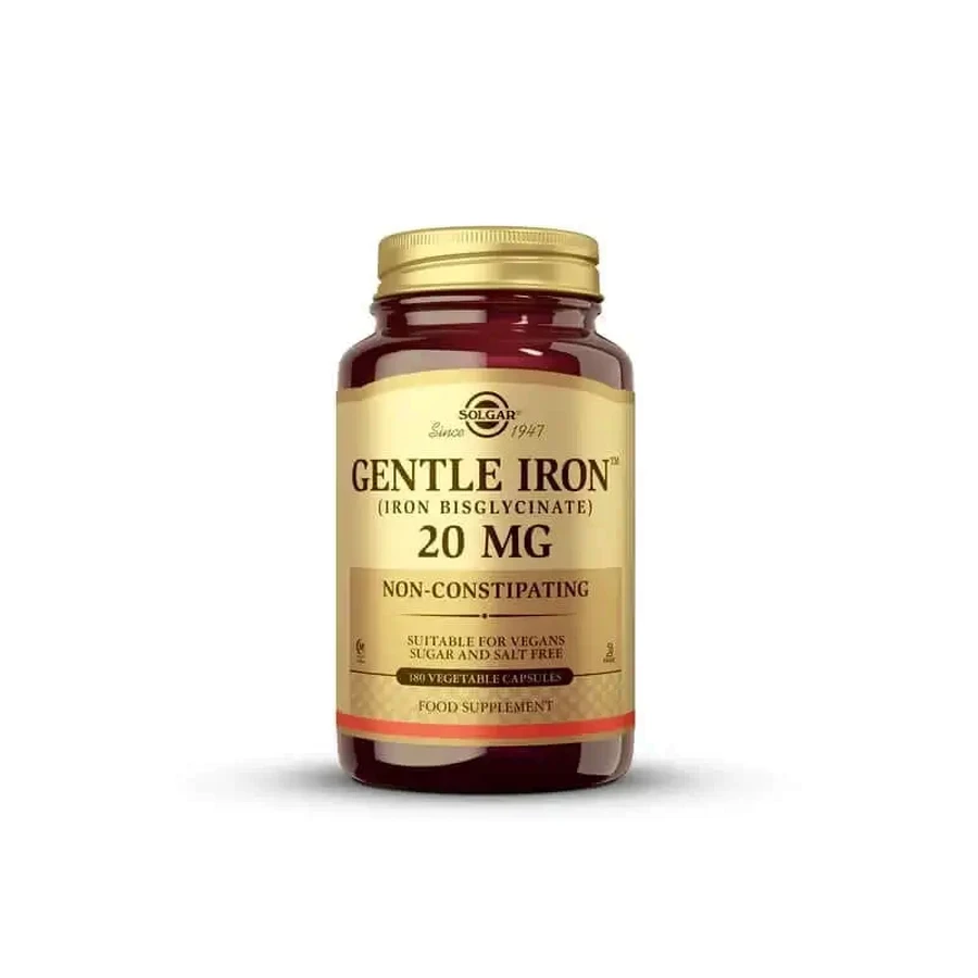 Solgar Iron Gentle 20 мг, 180 капсул: ціни та характеристики