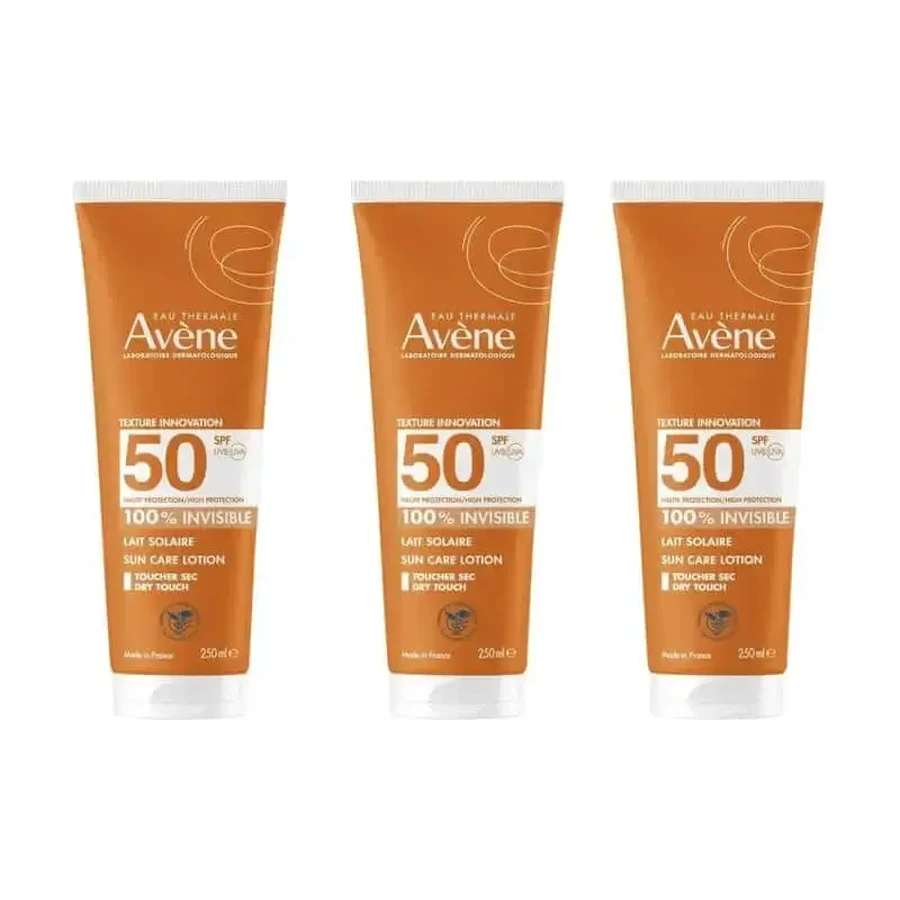 Avène Солнцезащитное молочко Spf50+, 3 x 250 мл: цены и характеристики