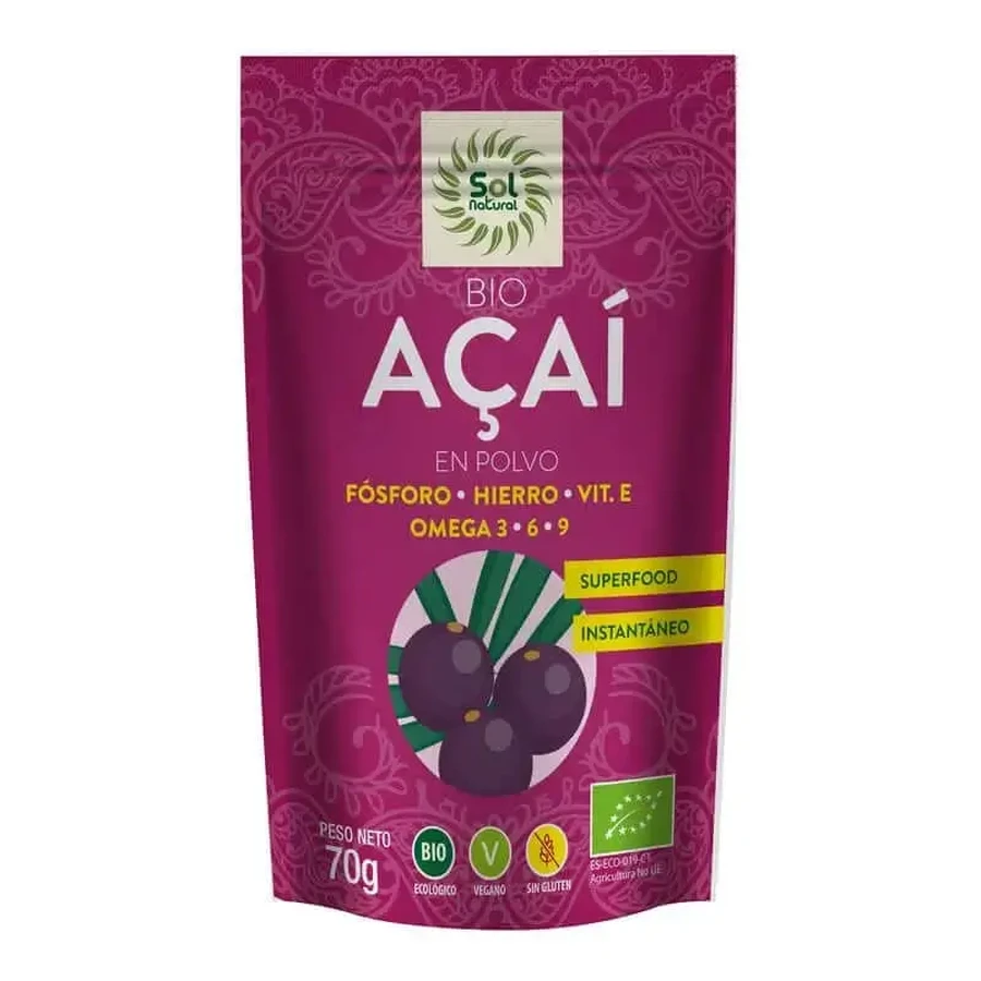 Solnatural Acai Powder Organic, 70 гр: цены и характеристики