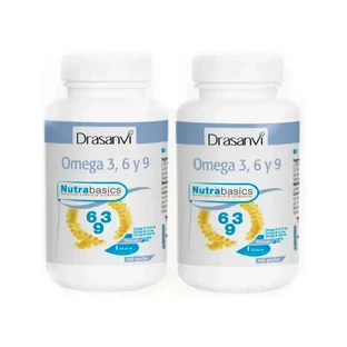 Drasanvi Omega 3-6-9 1000Mg Nutrabasicos горщик, 2X100 перлів