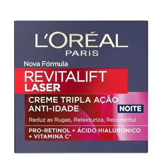 L'Oréal Paris Revitalift Laser Anti-Ageing Night Cream Triple Action, Anti-Wrinkle and Multi-Correction, 50 мл