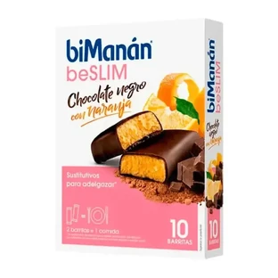 biManan Поживні шоколадні та апельсинові батончики 8 шт.