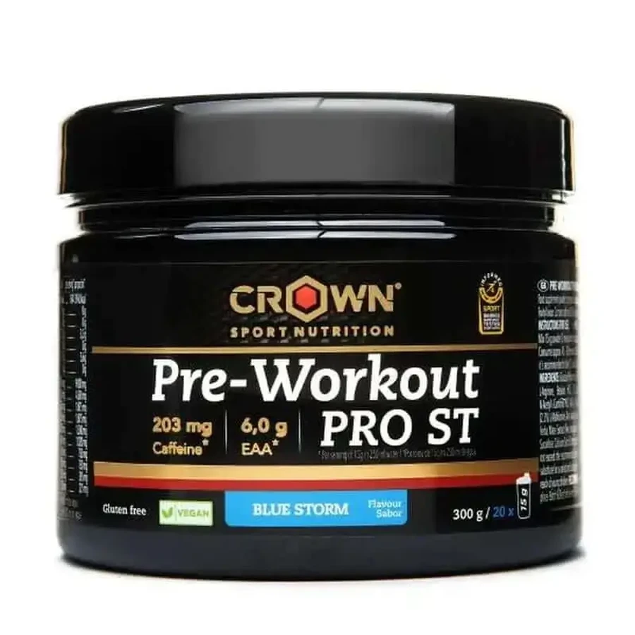 Crown Sport Nutrition Pre Workout Pro St Blue Storm, 300 г (20 порцій): ціни та характеристики