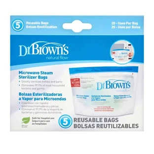 Пакети для стерилізації в мікрохвильовій печі Dr. Brown's, 5 шт.