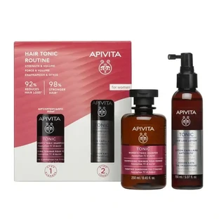 Apivita Tonic Promo Women's Hair Routine Anti-Hair Loss Lotion, 150 Ml + бесплатный тонизирующий шампунь 250Ml
