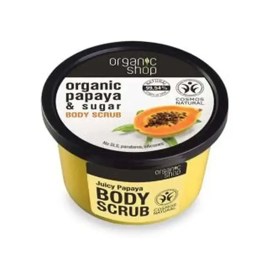 Organic Shop Соковитий скраб для тіла "Папайя" 250 мл: ціни та характеристики