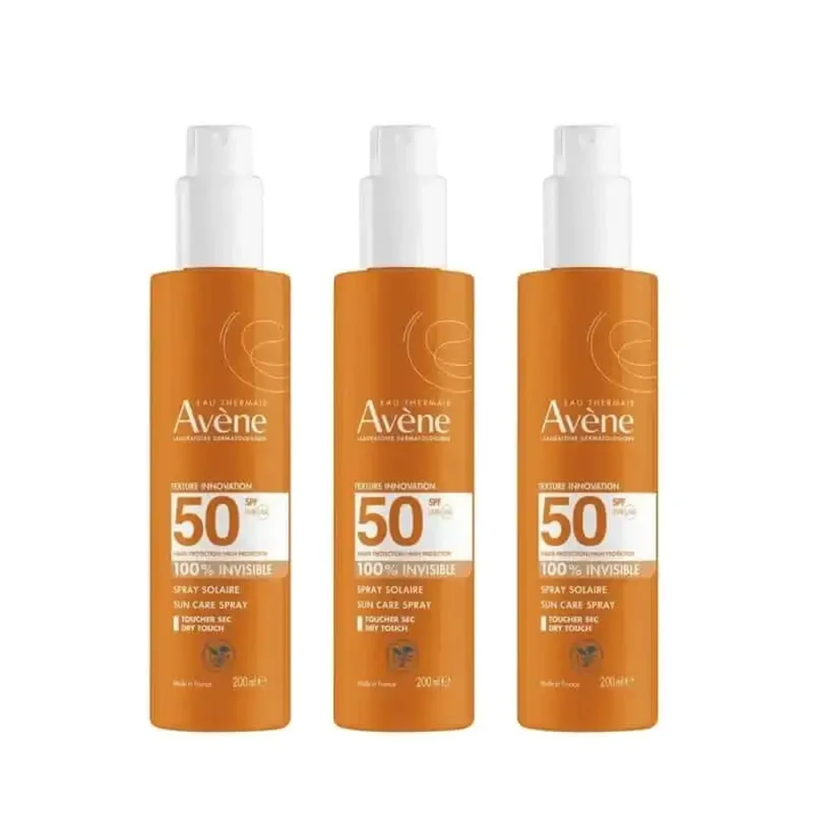 Avène Солнцезащитный спрей для чувствительной кожи Spf 50+, 3 x 200 мл: цены и характеристики