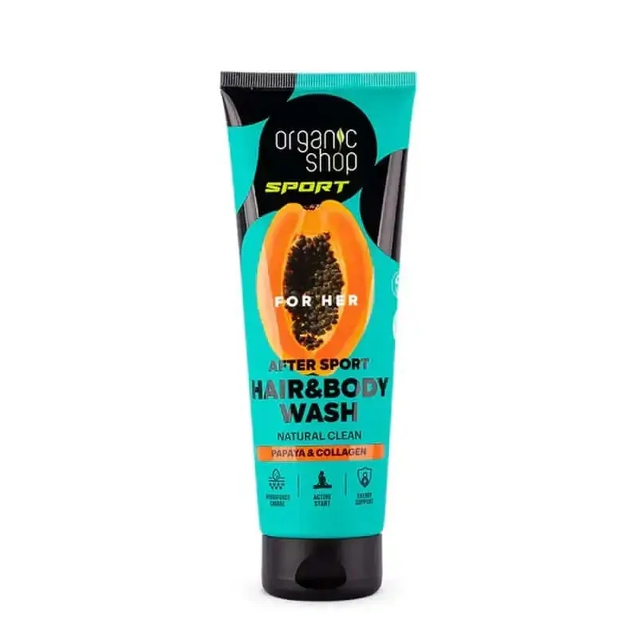 Organic Shop After Sport Shower Gel & Shampoo For Her, 200 Ml: цены и характеристики