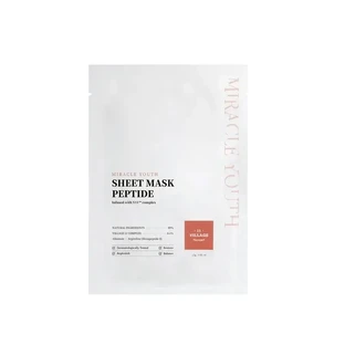 Village 11 Factory Miracle Youth Sheet Peptide Mask, 23 грамма