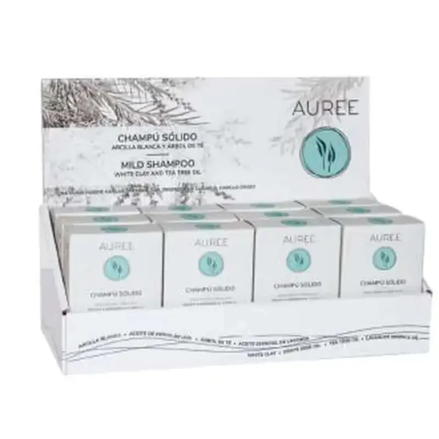 Auree Solid Shampoo Display 12Uds: цены и характеристики