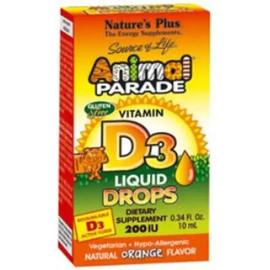 Natures Plus Animal Parade Vit.D3 Drops, 10 мл: цены и характеристики