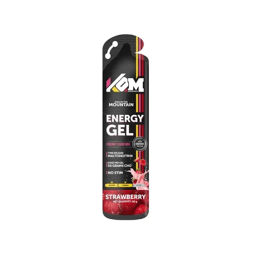 Гели Kom Endurance Sports Nutrition, коробка 18 гелей по 80 г, со вкусом клубники.: цены и характеристики