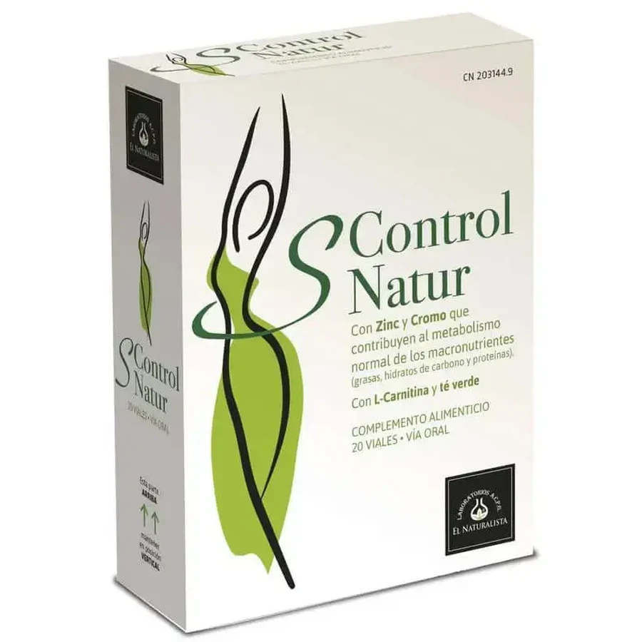 El Naturalista Scontrolnatur, харчова добавка для контролю ваги, 20 флаконів: ціни та характеристики