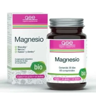 Gse Magnesium 60 Tablets Bio Vegan