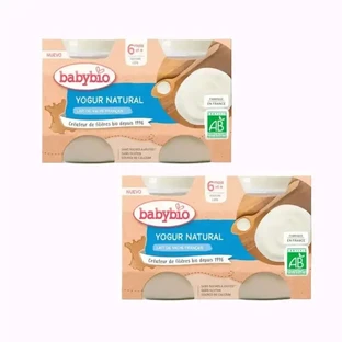 Натуральний коров'ячий йогурт Babybio, упаковка 2 x 2X130 г