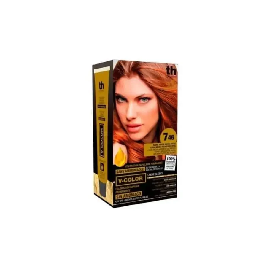 Th Pharma V Color- Tinting Kit No 7.46 Ammonia Free C/Liquid Gold: цены и характеристики