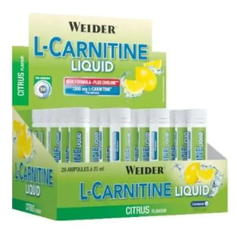 Weider Weider L-Carnitine Lemon Flavour 20Amp: цены и характеристики