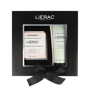 Lierac Hydragenist Освітлюючий зволожуючий гель-крем + відлущувальна маска Lierac Hydragenist Hydragenist Освітлюючий гель-крем + відлущувальна маска, 125 мл
