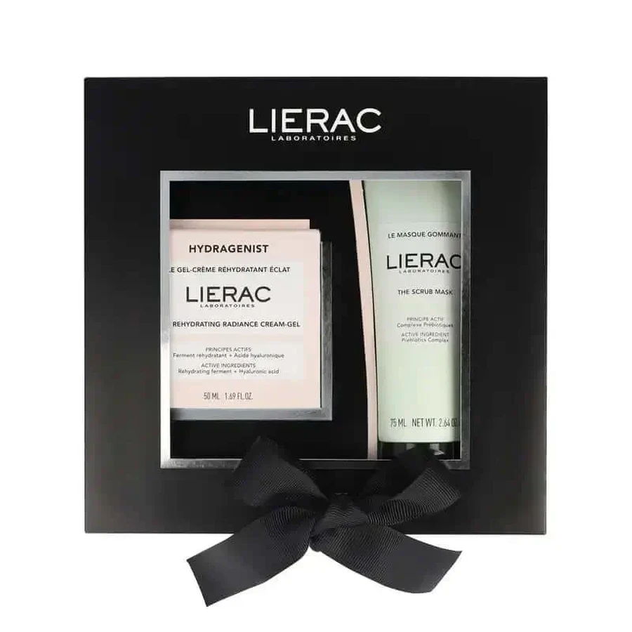 Lierac Hydragenist Освітлюючий зволожуючий гель-крем + відлущувальна маска Lierac Hydragenist Hydragenist Освітлюючий гель-крем + відлущувальна маска, 125 мл: ціни та характеристики