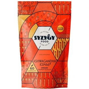 Харчова добавка Syzygy Ашвагандха Ksm-66 Organic, 60 капсул