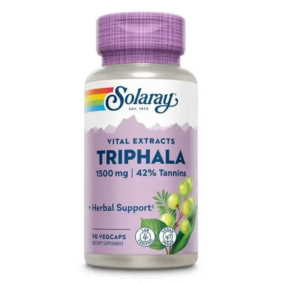 Solaray Triphala 500 мг, 90 капсул: цены и характеристики