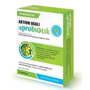 Strong Nature Активированный уголь + пробиотик 10+10 капсул