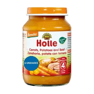 Органічний морквяно-картопляно-яловичий пиріг Holle, 6х190 грамів