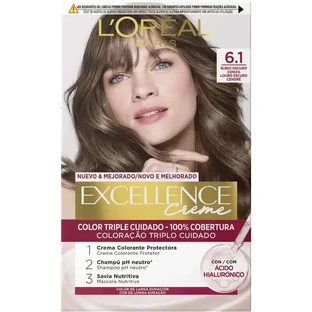 L'Oréal Paris Excellence Creme для перманентної фарби для волосся - відтінок 6.1 Темний попелястий блонд