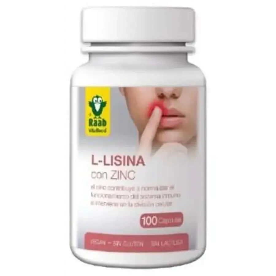 Raab Vitalfood L-Lysine With Zinc 100Caps Sg Vegan: цены и характеристики