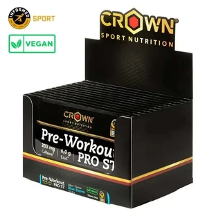 Crown Sport Nutrition Pre Workout Pro St Blue Storm Single Dose , 24 x 15 г