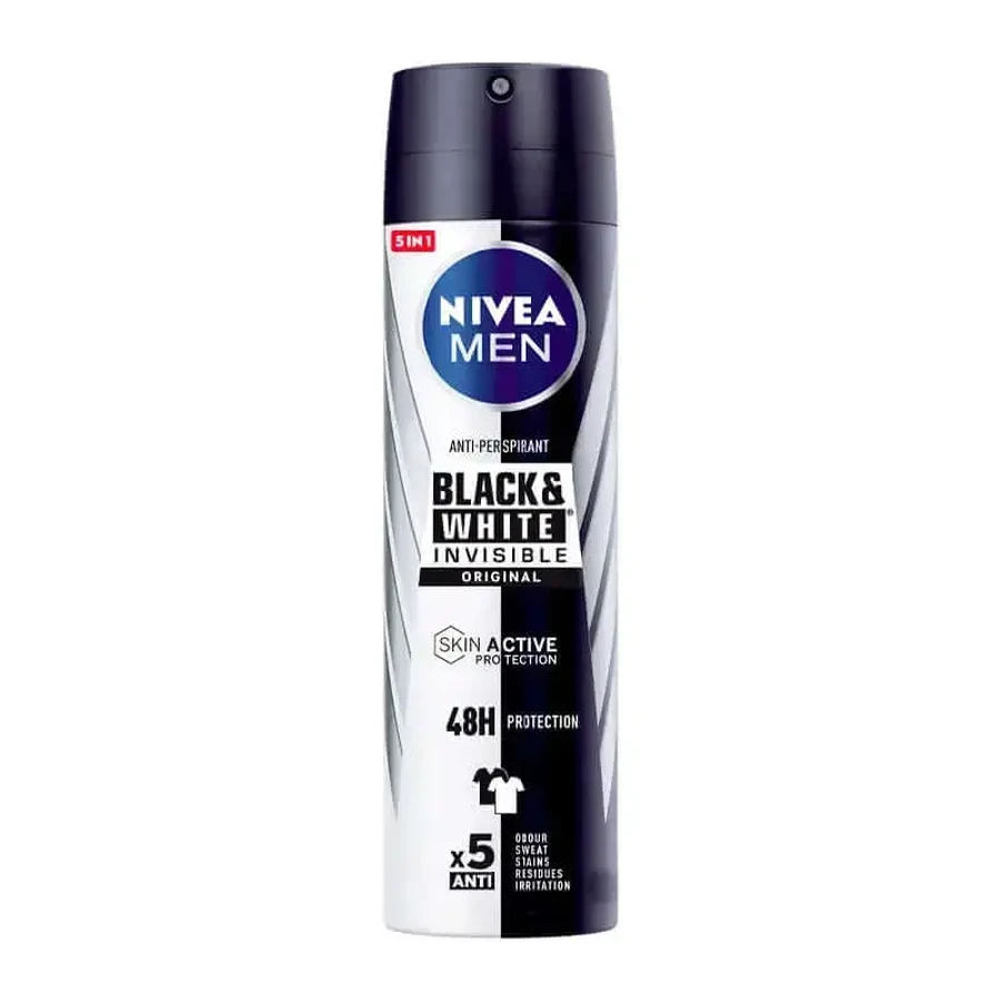 Nivea Men Black & White Invisible Original Spray Deodorant, 200 мл: цены и характеристики