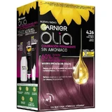 Garnier Olia Перманентна фарба без аміаку, приємного запаху з натуральними квітковими оліями - насичений фіолетовий електрик 4.26