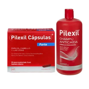 Pilexil Pack Anticaida forte (100 капсул форте + шампунь против выпадения волос 900 мл)