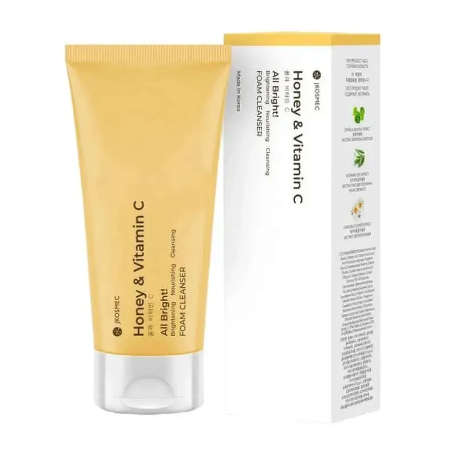 Jkosmec All Bright Honey And Vitamin C Foam Cleanser , 180 мл: цены и характеристики