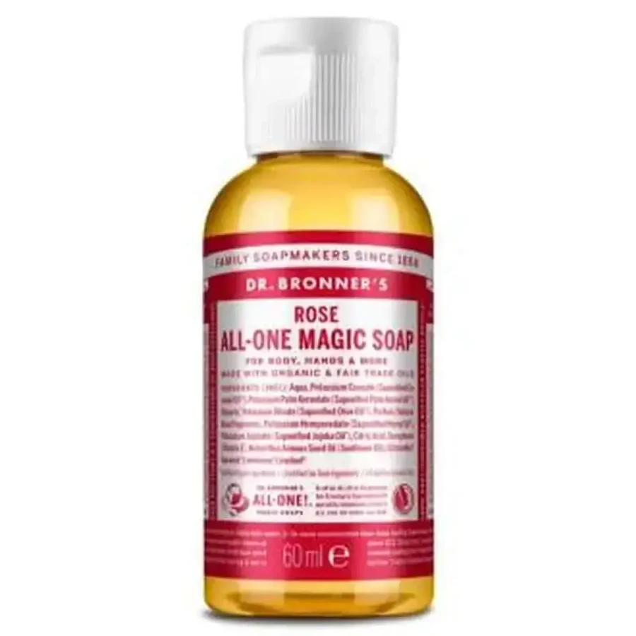 Жидкое мыло Dr. Bronner's Rose 60 мл: цены и характеристики