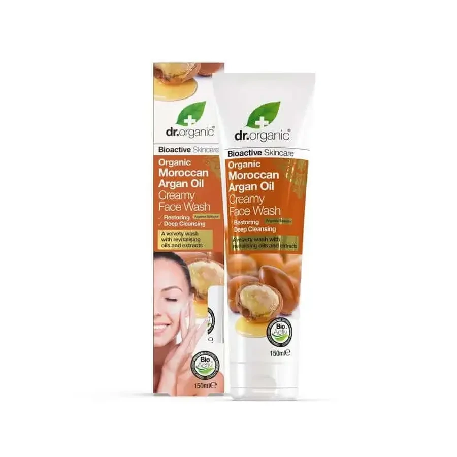 Dr. Organic Очищуючий крем для обличчя для нормальної та сухої шкіри Аргана 150 мл: ціни та характеристики