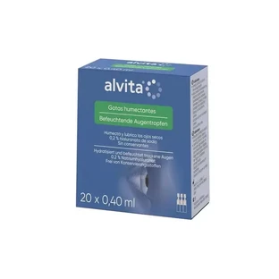 Alvita Увлажняющие капли с гиалуроновой кислотой 20X0,4 мл, 20 шт. x 0,4 мл