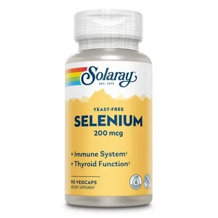 Solaray Yeast Free Selenium 200 Mcg, 90 капсул