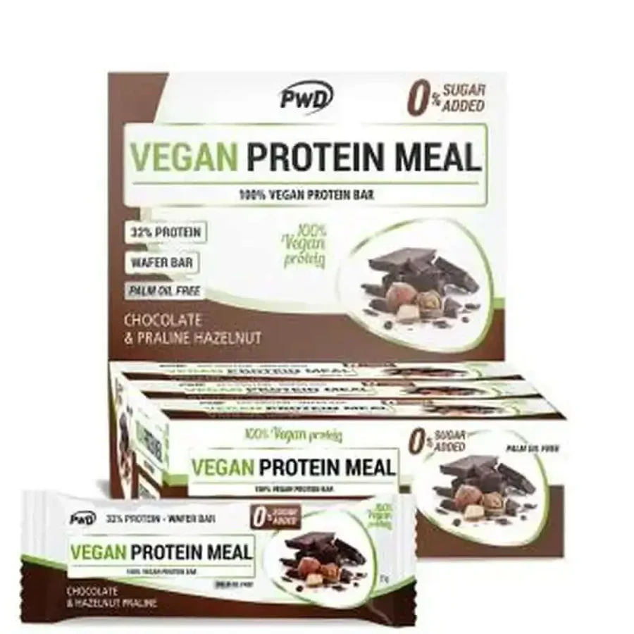 Pwd Vegan Protein Meal Choco-Hazelnut Praline 12Barr: ціни та характеристики