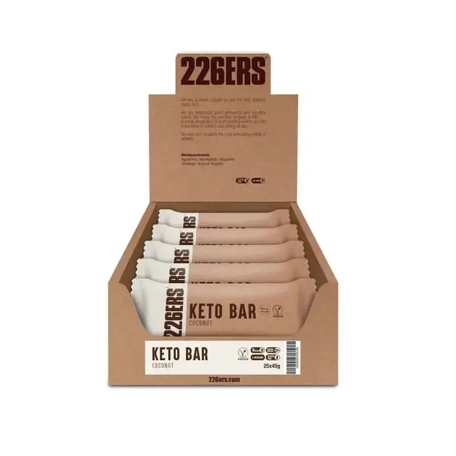 226Ers Keto Bar Протеїновий батончик кокосовий, 25x45 грамів: ціни та характеристики