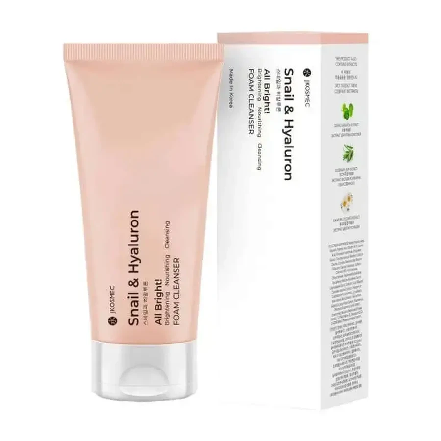 Jkosmec All Bright Snail And Hyaluron Foam Cleanser , 180 мл: цены и характеристики