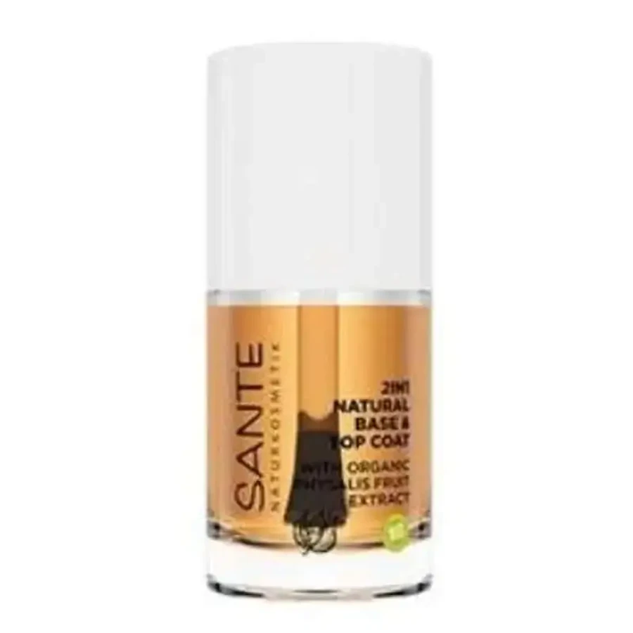 Sante Naturkosmetik База та лак для нігтів 2 в 1 натуральний 10 мл: ціни та характеристики
