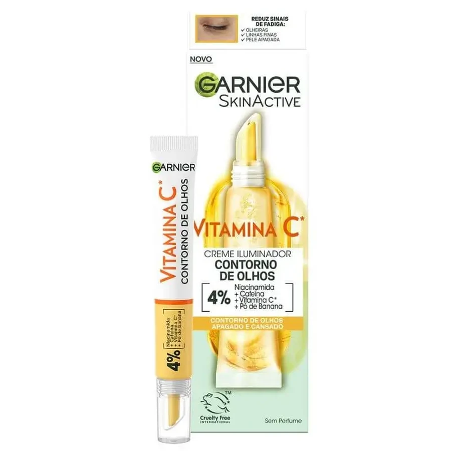 Garnier Освітлювальний крем для контуру очей з вітаміном С + ніацинамід + кофеїн + банановий порошок: ціни та характеристики