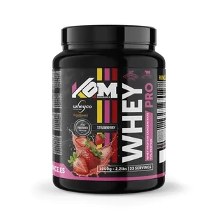Спортивне харчування Kom Endurance Proteins, сироватковий протеїн зі смаком полуниці, каністра 1 кг