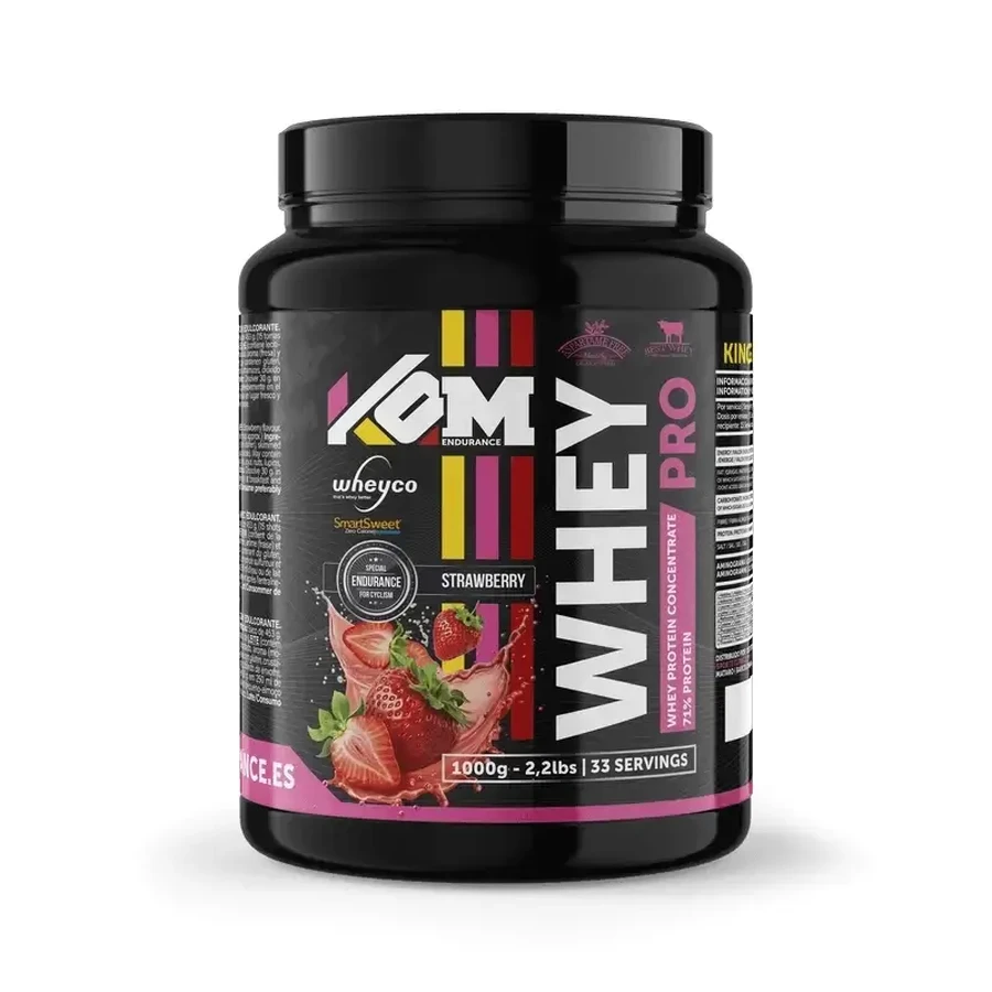 Спортивне харчування Kom Endurance Proteins, сироватковий протеїн зі смаком полуниці, каністра 1 кг: ціни та характеристики
