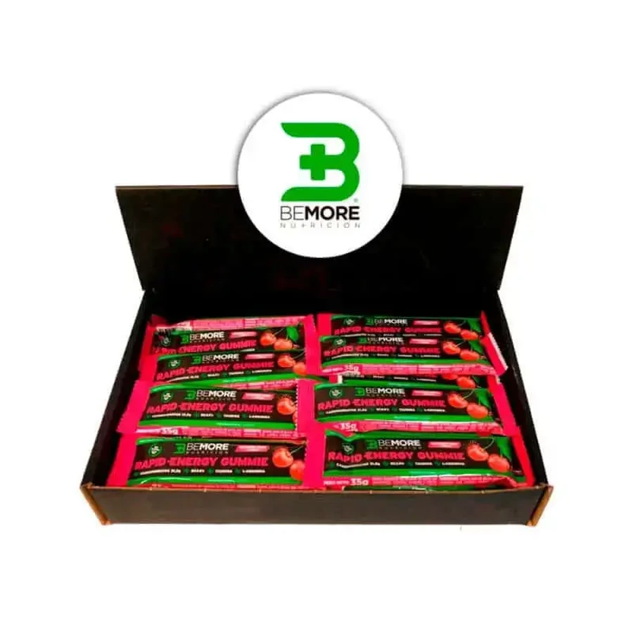Батончик Bemore Nutrition Gummie Bar з кофеїном зі смаком вишні 24 шт.: ціни та характеристики