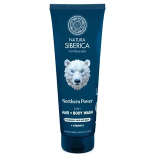 Natura Siberica Men Wild Arctic. Гель для волос, тела и лица 3 в 1, 200 мл